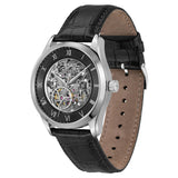 Buy Shop Hugo Boss Principle Skeleton Black Dial Black Leather Strap Watch for Men - 1514234 USA Online
