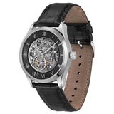Buy Shop Hugo Boss Principle Skeleton Black Dial Black Leather Strap Watch for Men - 1514234 USA Online