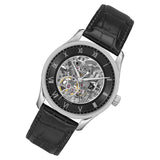 Buy Shop Hugo Boss Principle Skeleton Black Dial Black Leather Strap Watch for Men - 1514234 USA Online
