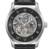 Buy Shop Hugo Boss Principle Skeleton Black Dial Black Leather Strap Watch for Men - 1514234 USA Online