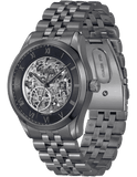 Buy Shop Hugo Boss Principle Skeleton Blue Dial Grey Steel Strap Watch for Men - 1514254 USA Online
