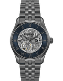 Buy Shop Hugo Boss Principle Skeleton Blue Dial Grey Steel Strap Watch for Men - 1514254 USA Online