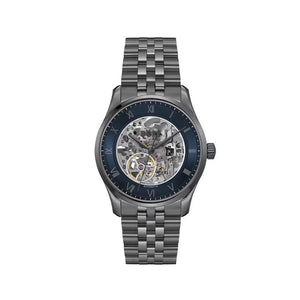 Buy Shop Hugo Boss Principle Skeleton Blue Dial Grey Steel Strap Watch for Men - 1514254 USA Online