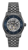 Buy Shop Hugo Boss Principle Skeleton Blue Dial Grey Steel Strap Watch for Men - 1514254 USA Online
