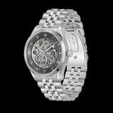 Buy Shop Hugo Boss Principle Skeleton Green Dial Silver Steel Strap Watch for Men - 1514236 USA Online
