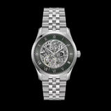 Buy Shop Hugo Boss Principle Skeleton Green Dial Silver Steel Strap Watch for Men - 1514236 USA Online