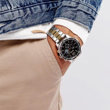 Buy Shop Hugo Boss Professional Black Dial Two Tone Steel Strap Watch for Men - 1513529 USA Online