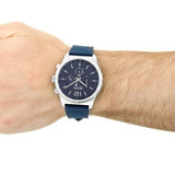 Buy Shop Hugo Boss Professional Chronograph Blue Dial Blue Silicone Strap Watch for Men - 1513526 USA Online