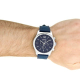 Buy Shop Hugo Boss Professional Chronograph Blue Dial Blue Silicone Strap Watch for Men - 1513526 USA Online