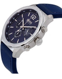 Buy Shop Hugo Boss Professional Chronograph Blue Dial Blue Silicone Strap Watch for Men - 1513526 USA Online