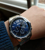 Buy Shop Hugo Boss Professional Chronograph Blue Dial Silver Steel Strap Watch for Men - 1513527 USA Online