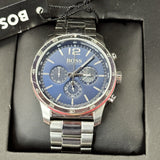 Buy Shop Hugo Boss Professional Chronograph Blue Dial Silver Steel Strap Watch for Men - 1513527 USA Online