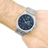 Buy Shop Hugo Boss Professional Chronograph Blue Dial Silver Steel Strap Watch for Men - 1513527 USA Online