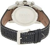 Buy Shop Hugo Boss Rafale Chronograh Quartz White Dial Black Leather Strap Watch For Men - HB1513403 USA Online