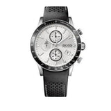 Buy Shop Hugo Boss Rafale Chronograh Quartz White Dial Black Leather Strap Watch For Men - HB1513403 USA Online