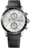 Buy Shop Hugo Boss Rafale Chronograh Quartz White Dial Black Leather Strap Watch For Men - HB1513403 USA Online