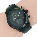 Buy Shop Hugo Boss Rafale Chronograph Black Dial Black Leather Strap Watch For Men - 1513389 USA Online