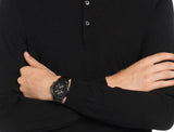 Buy Shop Hugo Boss Rafale Chronograph Black Dial Black Leather Strap Watch For Men - 1513389 USA Online