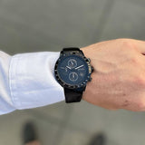 Buy Shop Hugo Boss Rafale Chronograph Black Dial Black Leather Strap Watch For Men - 1513456 USA Online