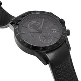 Buy Shop Hugo Boss Rafale Chronograph Black Dial Black Leather Strap Watch For Men - 1513456 USA Online