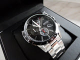 Buy Shop Hugo Boss Rafale Chronograph Black Dial Silver Steel Strap Watch for Men - 1513509 USA Online