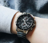 Buy Shop Hugo Boss Rafale Chronograph Black Dial Silver Steel Strap Watch for Men - 1513509 USA Online