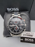 Buy Shop Hugo Boss Rafale Chronograph Black Dial Silver Steel Strap Watch for Men - 1513509 USA Online