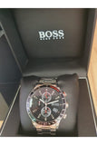 Buy Shop Hugo Boss Rafale Chronograph Black Dial Silver Steel Strap Watch for Men - 1513509 USA Online