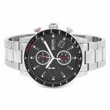 Buy Shop Hugo Boss Rafale Chronograph Black Dial Silver Steel Strap Watch for Men - 1513509 USA Online