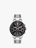 Buy Shop Hugo Boss Rafale Chronograph Black Dial Silver Steel Strap Watch for Men - 1513509 USA Online