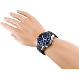 Buy Shop Hugo Boss Rafale Chronograph Blue Dial Black Leather Strap Watch For Men - 1513391 USA Online