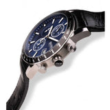 Buy Shop Hugo Boss Rafale Chronograph Blue Dial Black Leather Strap Watch For Men - 1513391 USA Online