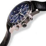 Buy Shop Hugo Boss Rafale Chronograph Blue Dial Black Leather Strap Watch For Men - 1513391 USA Online