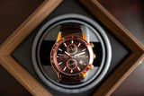 Buy Shop Hugo Boss Rafale Chronograph Brown Dial Brown Leather Strap Watch For Men - 1513392 USA Online