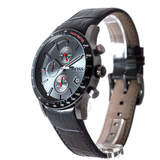 Buy Shop Hugo Boss Rafale Chronograph Grey Dial Black Leather Strap Watch For Men - HB1513445 USA Online