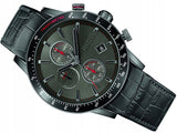 Buy Shop Hugo Boss Rafale Chronograph Grey Dial Black Leather Strap Watch For Men - HB1513445 USA Online