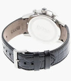Buy Shop Hugo Boss Rafale Chronograph Quartz Blue Dial Black Leather Strap Watch For Men - HB1513391 USA Online