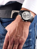 Buy Shop Hugo Boss Rafale Chronograph Quartz Silver Dial Black Leather Strap Watch For Men - 1513403 USA Online