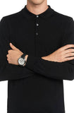 Buy Shop Hugo Boss Rafale Chronograph Quartz Silver Dial Black Leather Strap Watch For Men - 1513403 USA Online