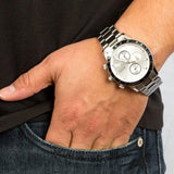 Buy Shop Hugo Boss Rafale Competitive Sport Silver Dial Silver Steel Strap Watch for Men - 1513511 USA Online