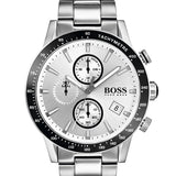 Buy Shop Hugo Boss Rafale Competitive Sport Silver Dial Silver Steel Strap Watch for Men - 1513511 USA Online
