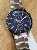 Buy Shop Hugo Boss Rafale Quartz Blue Dial Silver Steel Strap Watch for Men - 1513510 USA Online
