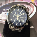 Buy Shop Hugo Boss Rafale Quartz Blue Dial Silver Steel Strap Watch for Men - 1513510 USA Online
