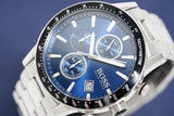 Buy Shop Hugo Boss Rafale Quartz Blue Dial Silver Steel Strap Watch for Men - 1513510 USA Online