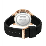 Buy Shop Hugo Boss Runner Chronograph Black Dial Black Silicone Strap Watch for Men - 1514168 USA Online