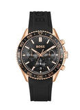 Buy Shop Hugo Boss Runner Chronograph Black Dial Black Silicone Strap Watch for Men - 1514168 USA Online