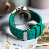 Buy Shop Hugo Boss Runner Chronograph Black Dial Green Silicone Strap Watch for Men - 1514246 USA Online