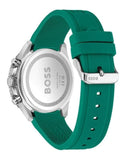 Buy Shop Hugo Boss Runner Chronograph Black Dial Green Silicone Strap Watch for Men - 1514246 USA Online