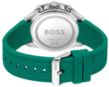 Buy Shop Hugo Boss Runner Chronograph Black Dial Green Silicone Strap Watch for Men - 1514246 USA Online
