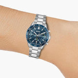 Buy Shop Hugo Boss Runner Chronograph Blue Dial Silver Steel Strap Watch for Men - 1514143 USA Online